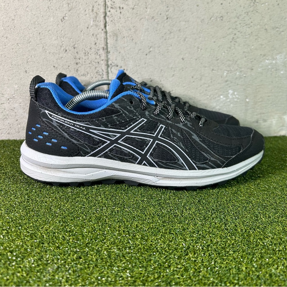 Asics Frequent Trail Black Blue 1012A022 Sneakers Shoes Women’s 8.5